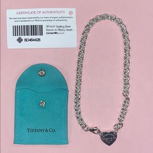 Tiffany’s Sterling Silver Heart Tag Choker